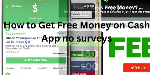 How to Get Free Money on Cash App no surveys