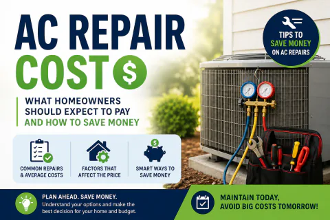 AC Repair Cost : What Homeowners Should Expect to Pay and How to Save Money